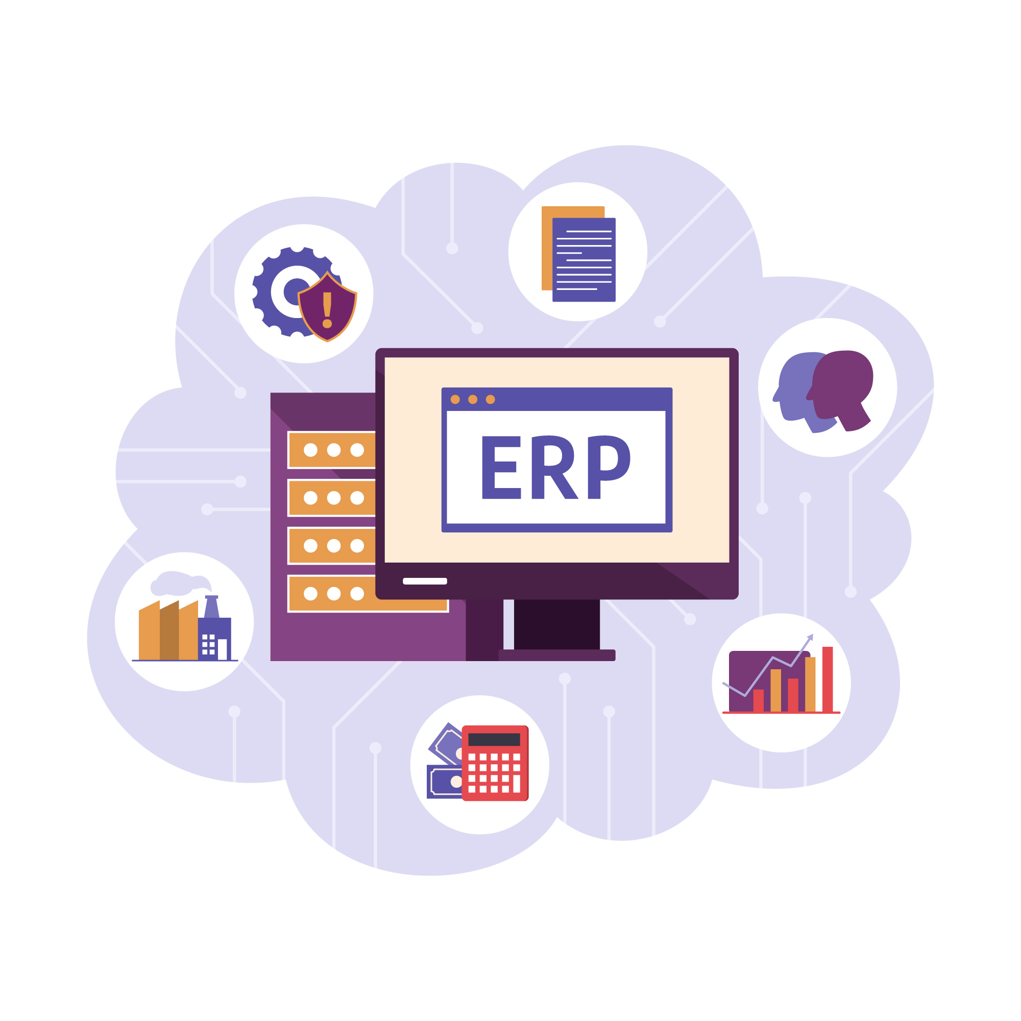 ERP Software Development Illustration